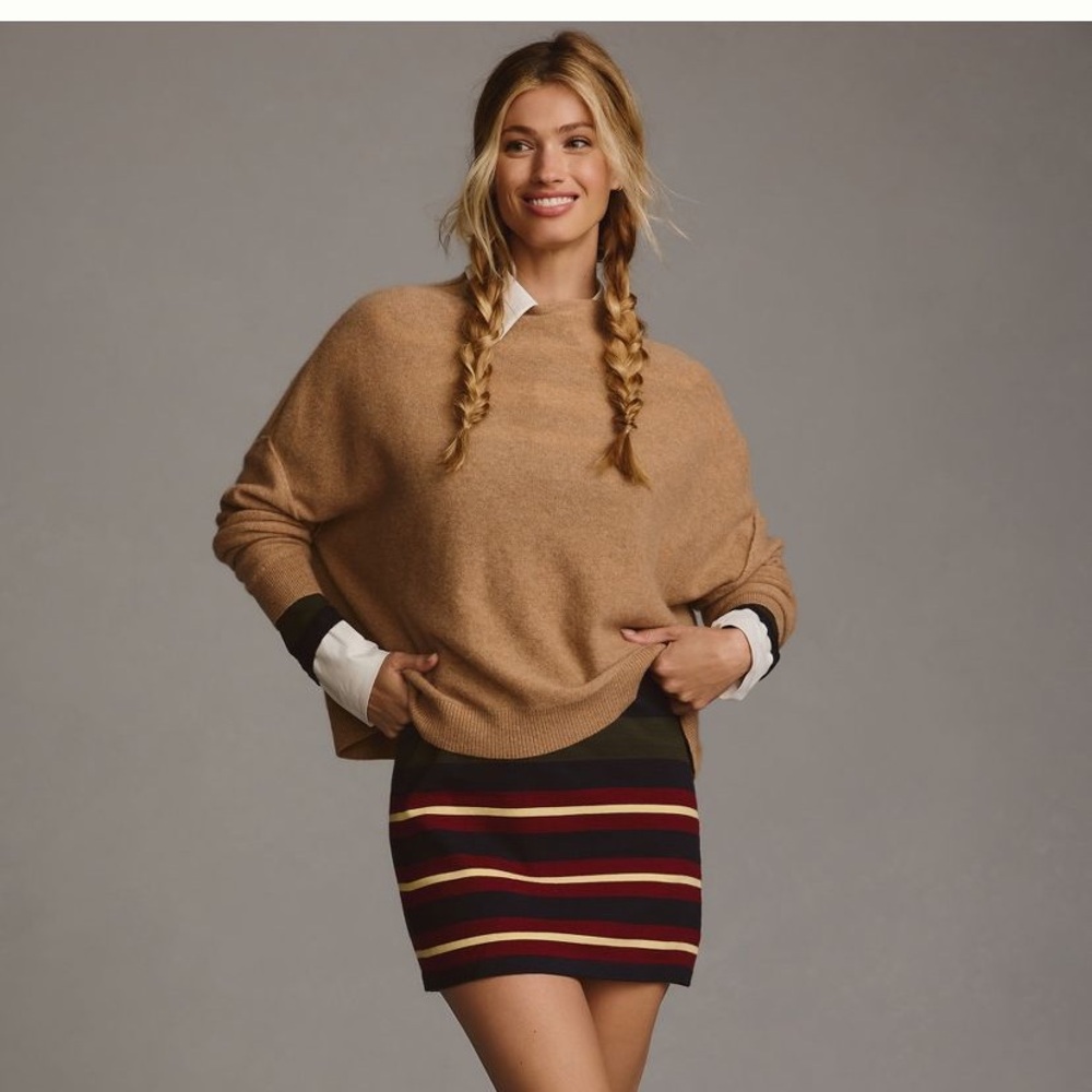 Anthropologie Pilcro Alani Cashmere Mock Neck Sweater